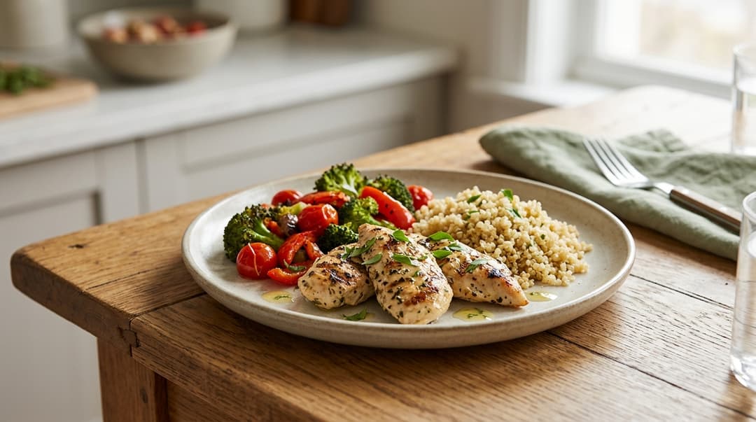 High-protein breakfast bowl
